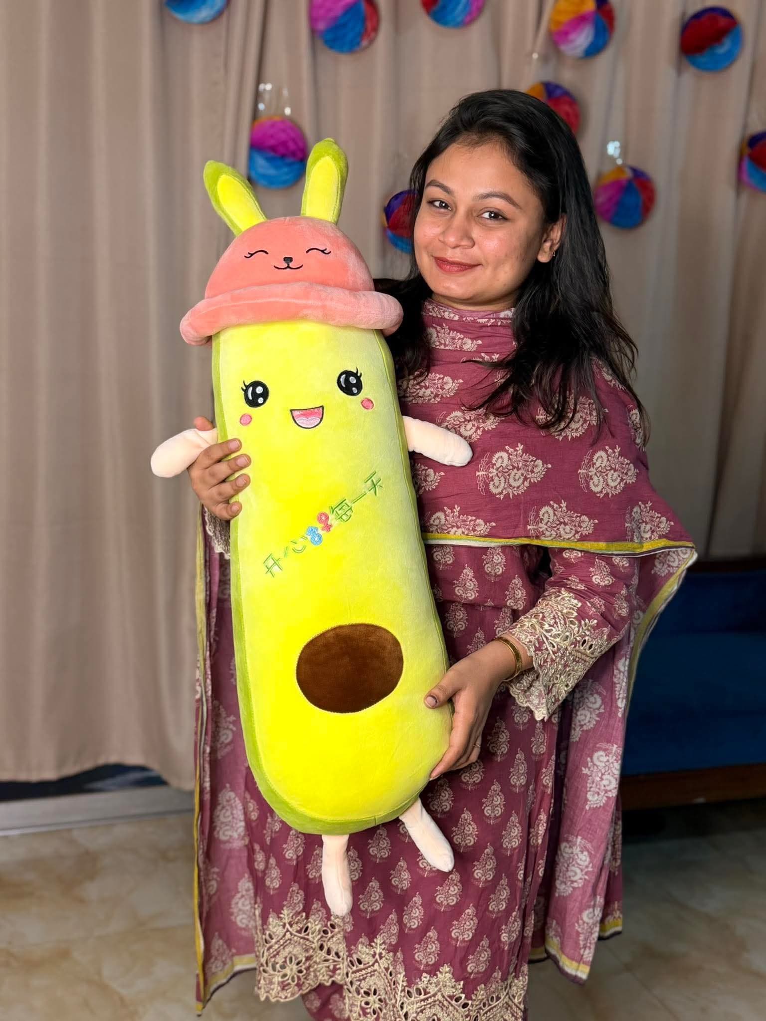 Avocado Fruit Plush Pillow